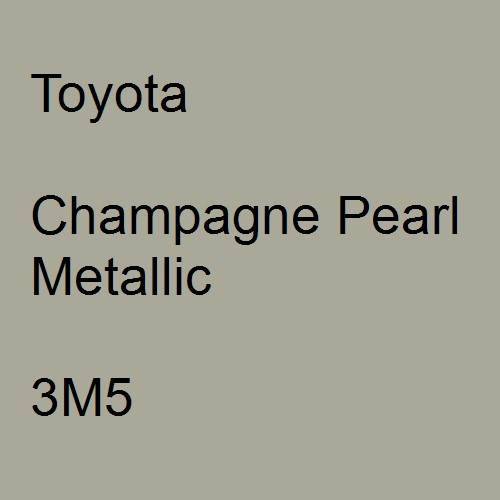 Toyota, Champagne Pearl Metallic, 3M5.